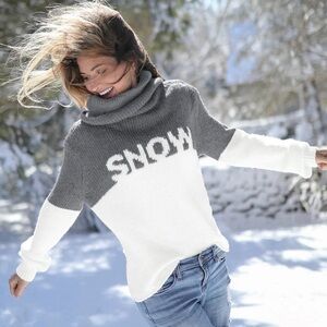 Wooden Ships | oversized chunky snow cowlneck mohair wool blend sweater
